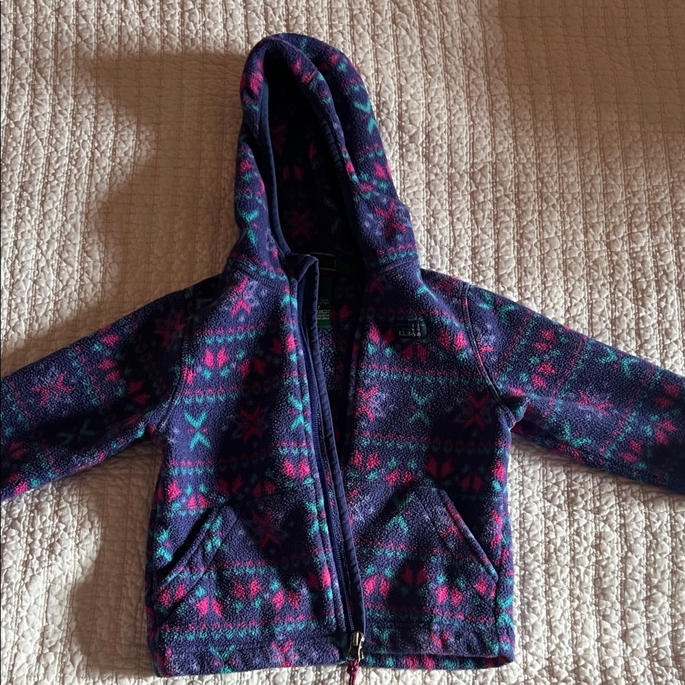 LL Bean toddler fleece Jacket-3T